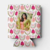 Aardbeienvelden Verrukking Verjaardag Blikjeskoeler (Achterkant)