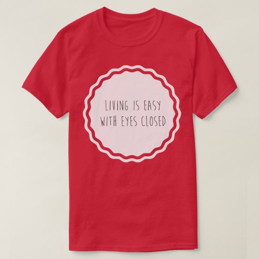 Aardbeienvelden voor altijd wit t-shirt (Design voorkant)