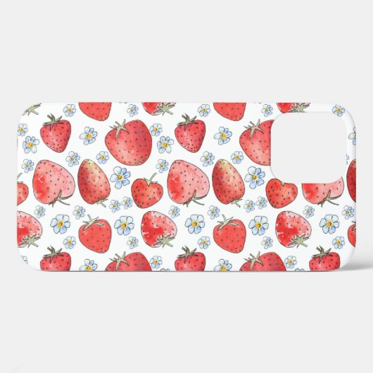 Aardbeienvelden: zomerse frisheid Case-Mate iPhone case (Achterkant (horizontaal))