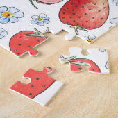 Aardbeienvelden: zomerse frisheid legpuzzel (Zijkant)