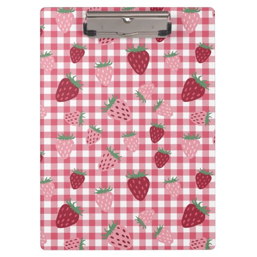 Aardbeienveldpatroon Klembord (Voorkant)