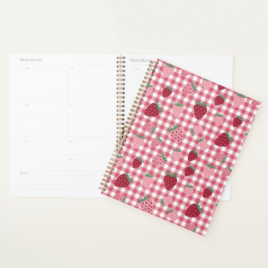 Aardbeienveldpatroon Planner (Display)