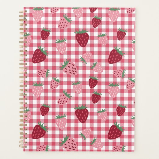 Aardbeienveldpatroon Planner (Voorkant)