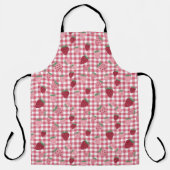 Aardbeienveldpatroon Schort (Voorkant)