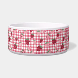 Aardbeienveldpatroon Voerbakje