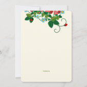 Aardbeienvelduitnodiging Kaart (Achterkant)
