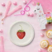  aardbeienverjaardagsfeestje papieren bordje (Feest)