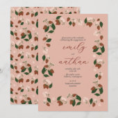 aardbeienverlovingsfeest kaart (Voorkant / Achterkant)