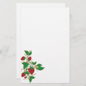 Aardbeienvine-laptop Briefpapier (Voorkant / Achterkant)
