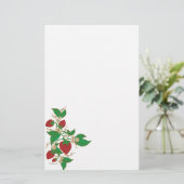 Aardbeienvine-laptop Briefpapier (Staand voorkant)