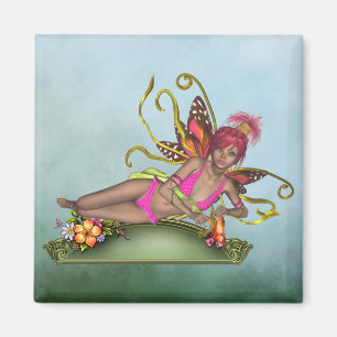 Aardbeienvlinder Fairy Magnet
