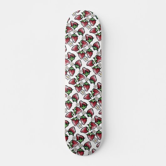 Aardbeienvloerbeien voor altijd persoonlijk skateboard (Voorkant)