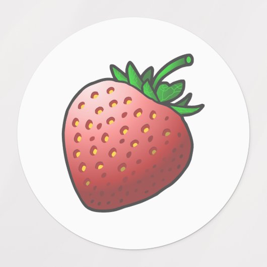 Aardbeienvoer Labels (Design 1)