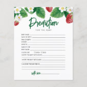 Aardbeienvoorspelling voor Baby shower spel (Voorkant)