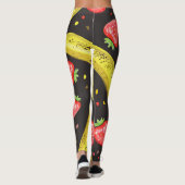 Aardbeienvrucht gepatterd | LEGGINGS (Achterkant)