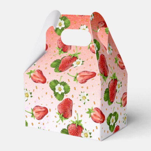 Aardbeienvruchten Bedankdoosjes (Achterkant)