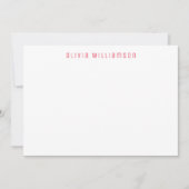 Aardbeienvruchtengepersonaliseerde naam notitiekaartje (Voorkant)