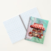 Aardbeienwagen Waterverf Notitieboek (Binnen)