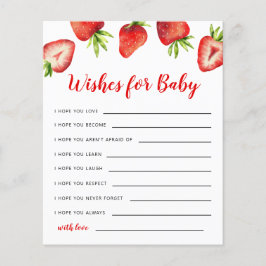 Aardbeienwas voor de Kaart van Baby