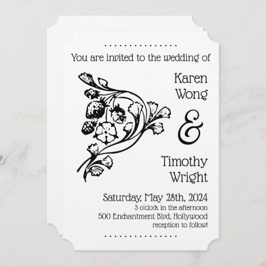  aardbeienweddenschap kaart (Voorkant / Achterkant)