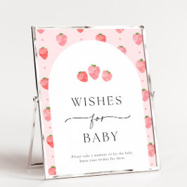 Aardbeienwensen voor Baby Sign