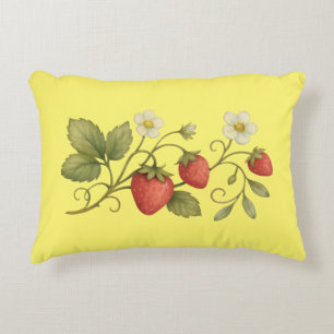 Aardbeienwijn met bloemen accent kussen