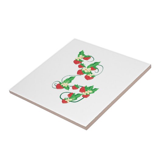 Aardbeienwijn Tegeltje (Zijkant)