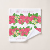 Aardbeienwit Bad Handdoek (Wasdoekje)