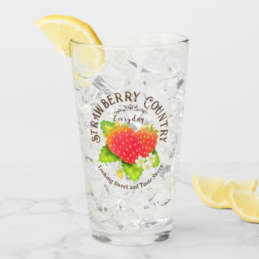 Aardbeienwit Glas (Voorkant ijs)