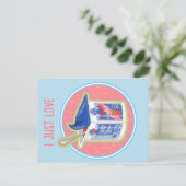 Aardbeienyoghurt Briefkaart (Staand voorkant)