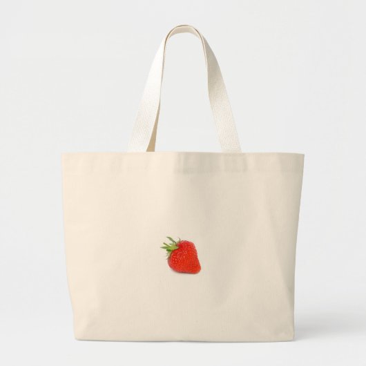 aardbeienzak grote tote bag (Voorkant)