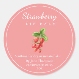 Aardbeienzalf / balsem Label