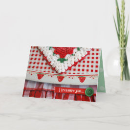 aardbeienzegeningen - "I Treasure You" Kaart