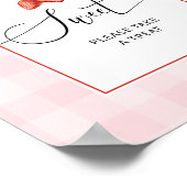 Aardbeienzoet baby Baby's zijn zoet Poster (Hoek)