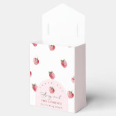 Aardbeienzoet baby shower bedankdoosjes (Geopend)