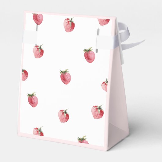 Aardbeienzoet baby shower bedankdoosjes (Achterkant)