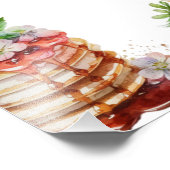 Aardbeienzoet baby shower Welkomstbord Foto Afdruk (Hoek)