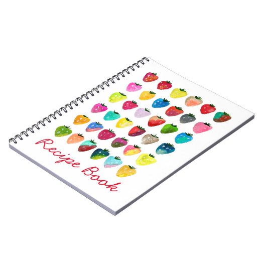 Aardbeienzoetheid Knap vruchtrecept Notitieboek (Linkerzijde)