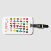 Aardbeienzoetheid waterverf schattige vruchten bagagelabel (Voorkant (horizontaal))