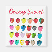 Aardbeienzoetheid waterverf schattige vruchten magneet (Voorkant)