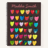 Aardbeienzoetheid waterverf schattige vruchten notitieboek (Voorkant)