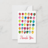 Aardbeienzoetheid waterverf schattige vruchten notitiekaartje (Voorkant)