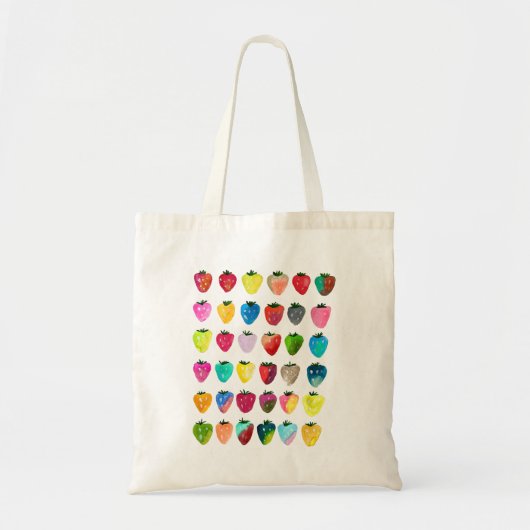 Aardbeienzoetheid waterverf schattige vruchten tote bag (Voorkant)