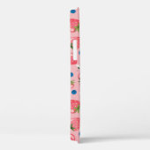 Aardbeienzomer, cartoon meisjesachtergrond. Case-Mate iPhone case (Achterkant / Rechts)