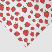 Aardbeienzomerpatroon Tissuepapier (Detail)