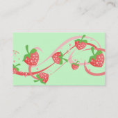 Aardbeienzwirls voor ever visitekaartje (Achterkant)