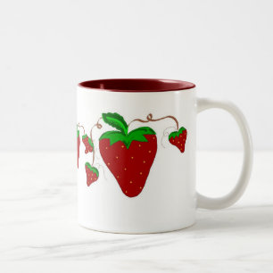 Aardbeiers Feest Tweekleurige Koffiemok