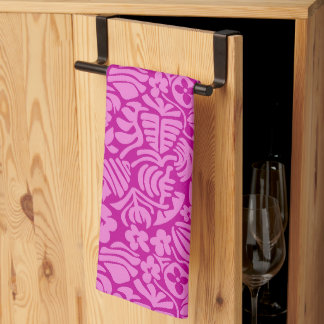 Aardbeifantasie in roze theedoek