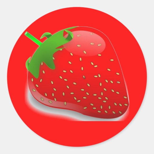 Aardbeifestival Ronde Sticker (Voorkant)