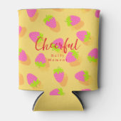 aardbeigeel blikjeskoeler (Voorkant)